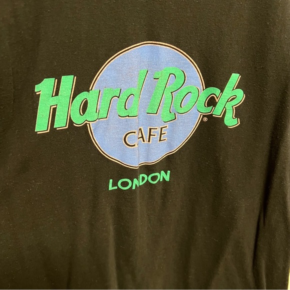 Vintage 90s Hard Rock Cafe London Black T-shirt Size Medium - Picture 3 of 5